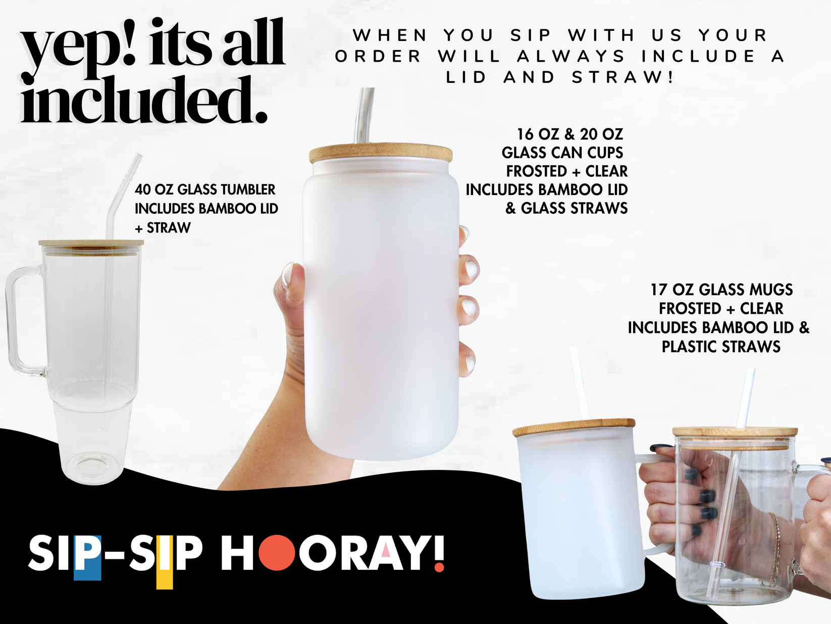 Button Doll Inspired 40oz Glass Tumbler with lid and straw – Sip Sip Hooray