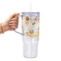 Baking Lover Glass Cup, Mug & Tumbler with Lid and Straw