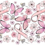 Breast Cancer Awareness Pink Ribbon Glass Cup, Mug & Tumbler with Lid and Straw