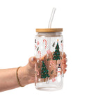 Jolly Little Christmas Glass Cup, Mug & Tumbler with Lid and Straw