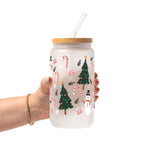 Jolly Little Christmas Glass Cup, Mug & Tumbler with Lid and Straw