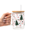 Jolly Little Christmas Glass Cup, Mug & Tumbler with Lid and Straw