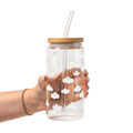 Dreamy Clouds Glass Cup, Mug & Tumbler with Lid and Straw