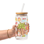 Capybara Beach Glass Cup, Mug & Tumbler with Lid and Straw