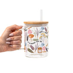 Daily Intentions Glass Cup, Mug & Tumbler with Lid and Straw