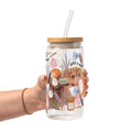 Daily Intentions Glass Cup, Mug & Tumbler with Lid and Straw
