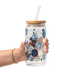 Cozy Hanukkah Glass Cup, Mug & Tumbler with Lid and Straw