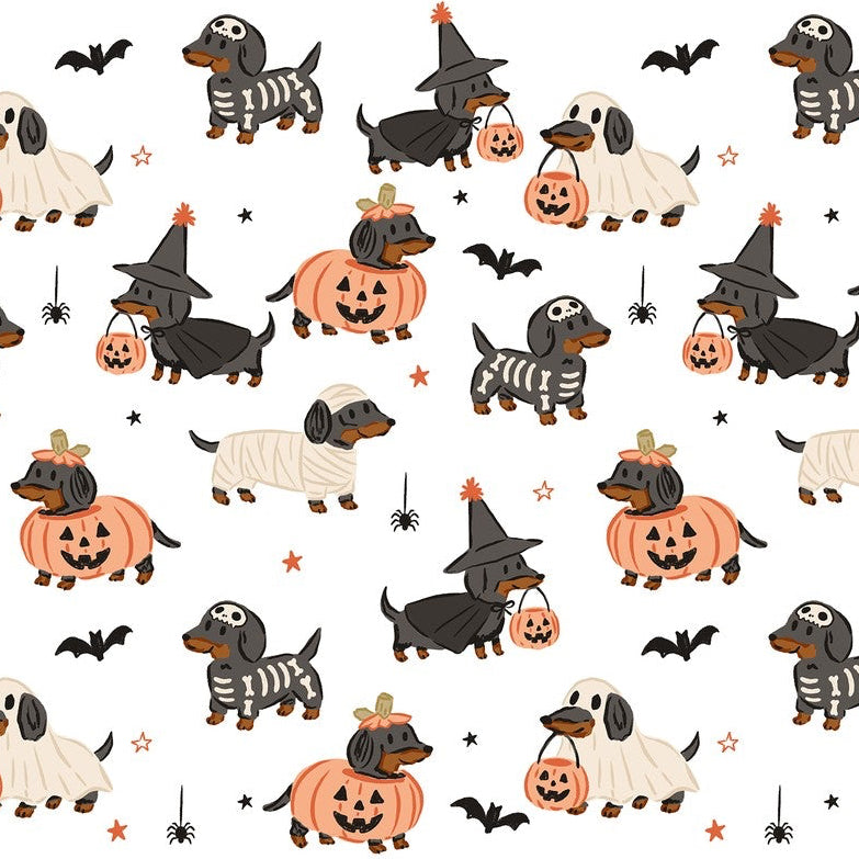 Spooky Dachshunds Glass Cup, Mug & Tumbler with Lid and Straw