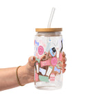 Gym Essentials Glass Cup, Mug & Tumbler with Lid and Straw