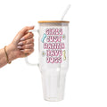Girls Just Want To Have Dogs Glass Cup, Mug & Tumbler with Lid and Straw