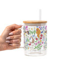 Grandma Core Cats Glass Cup, Mug & Tumbler with Lid and Straw