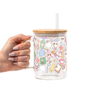 Groovy Dental Glass Cup, Mug & Tumbler with Lid and Straw