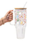 Groovy Dental Glass Cup, Mug & Tumbler with Lid and Straw