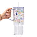 Regency Book Girl Glass Cup, Mug & Tumbler with Lid and Straw