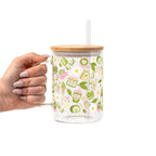Matcha Moments Glass Cup, Mug & Tumbler with Lid and Straw