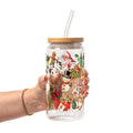 Nostalgic Christmas Glass Cup, Mug & Tumbler with Lid and Straw
