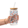 Patriotic Summer Vibes Glass Cup, Mug & Tumbler with Lid and Straw