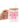 Pink Mimi, Gigi, Or Nana Glass Cups