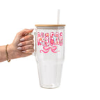 Pink Mimi, Gigi, Or Nana Glass Cups