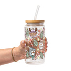 Winter Cuties Glass Cup, Mug & Tumbler with Lid and Straw