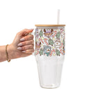 Winter Cuties Glass Cup, Mug & Tumbler with Lid and Straw