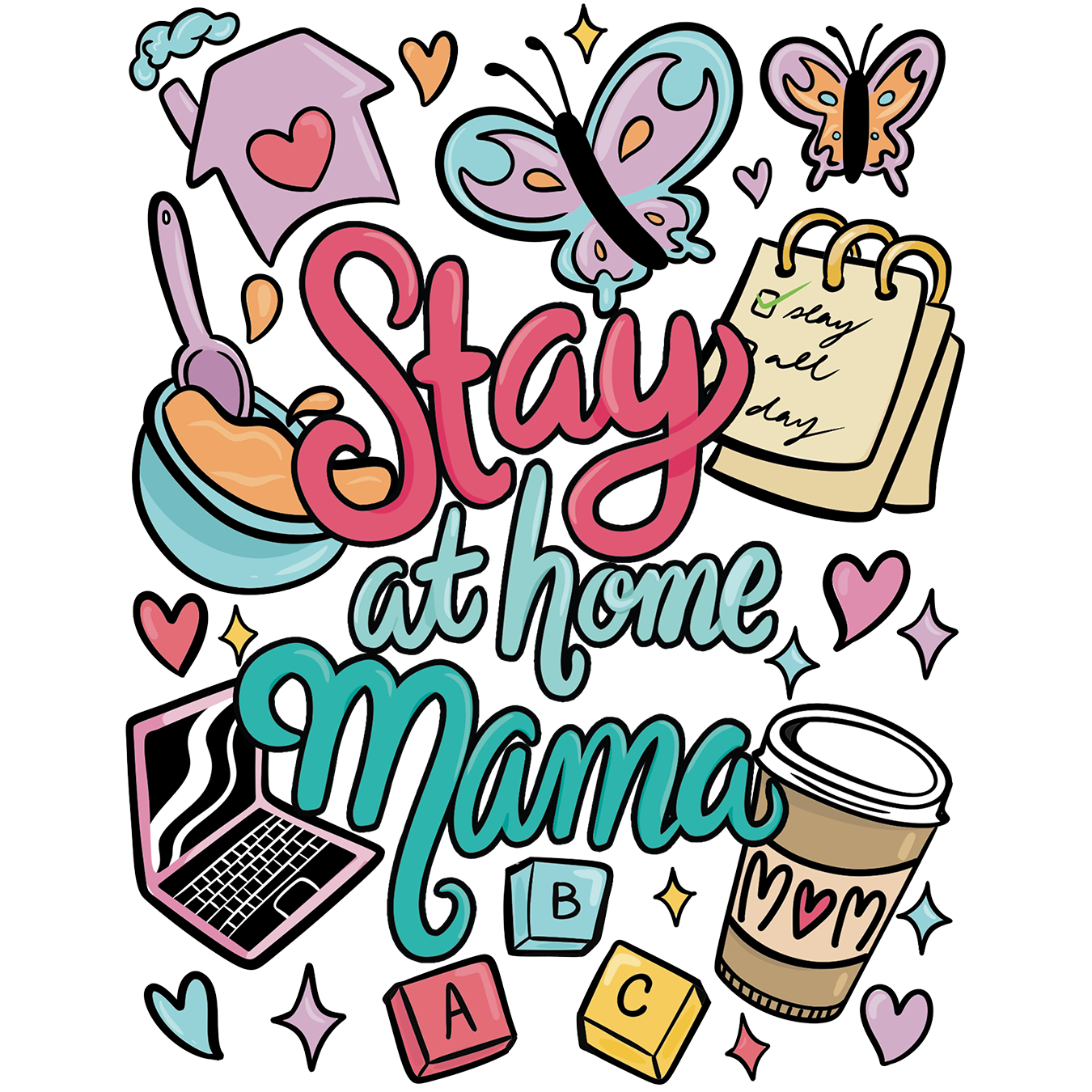 Mom Collection Glass Cup, Mug & Tumbler with Lid and Straw