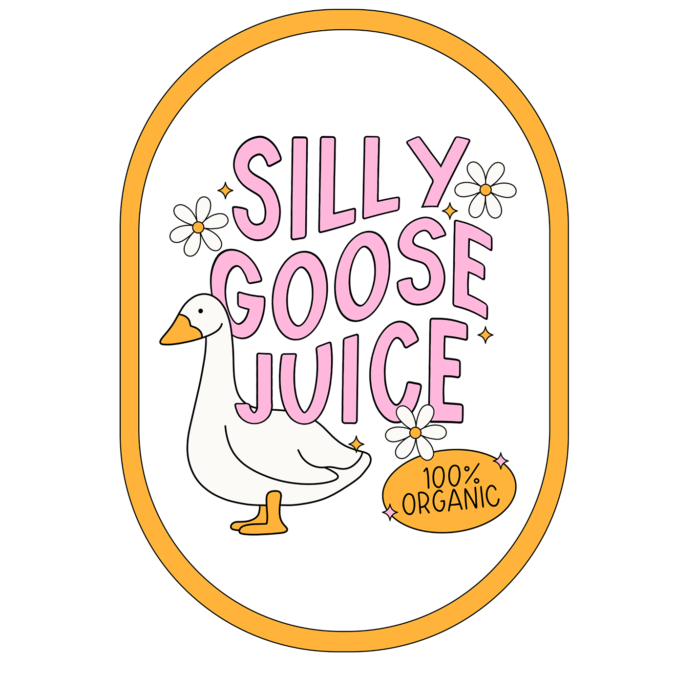Silly Goose Juice Glass Cup, Mug & Tumbler with Lid and Straw