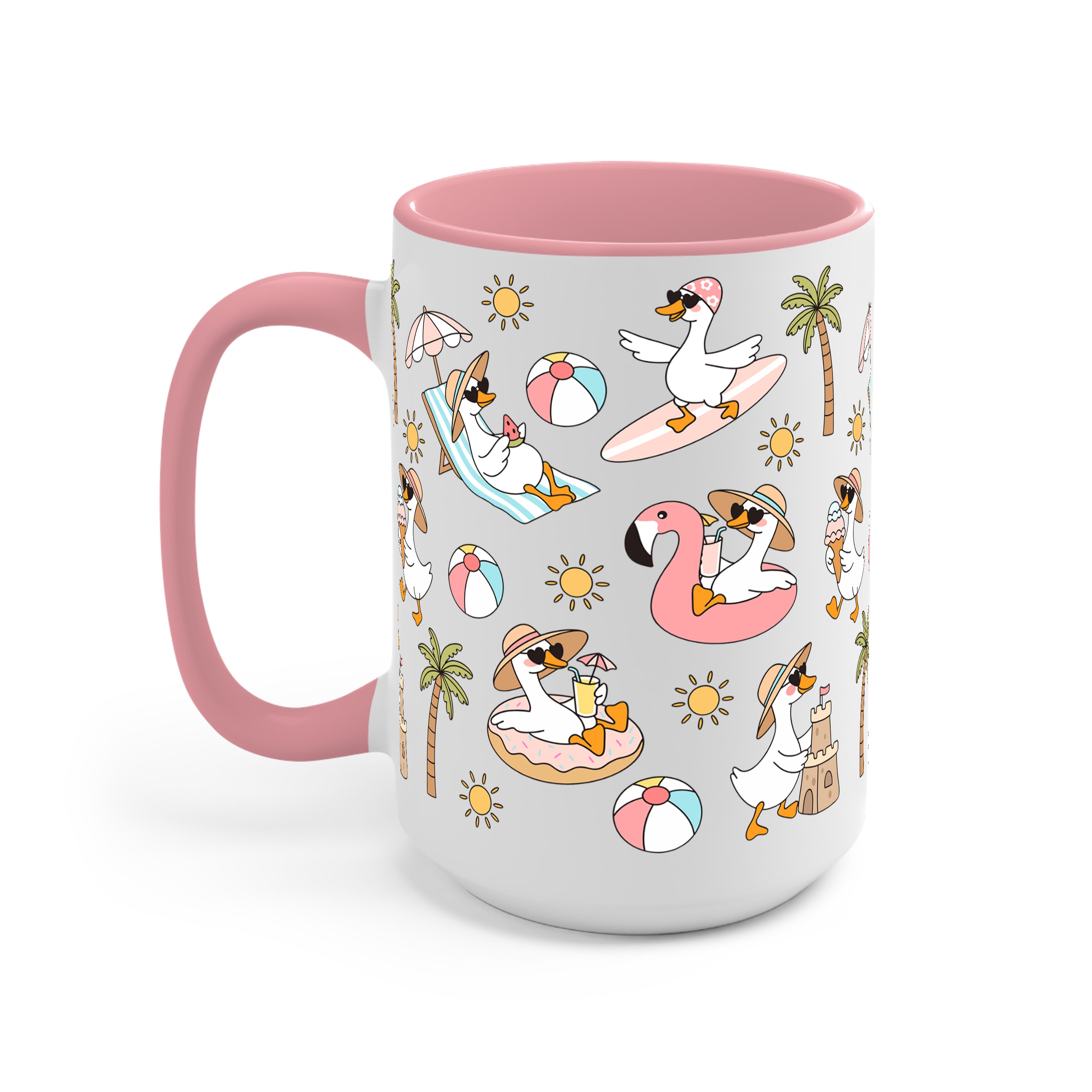 Summer Geese Glass Cups