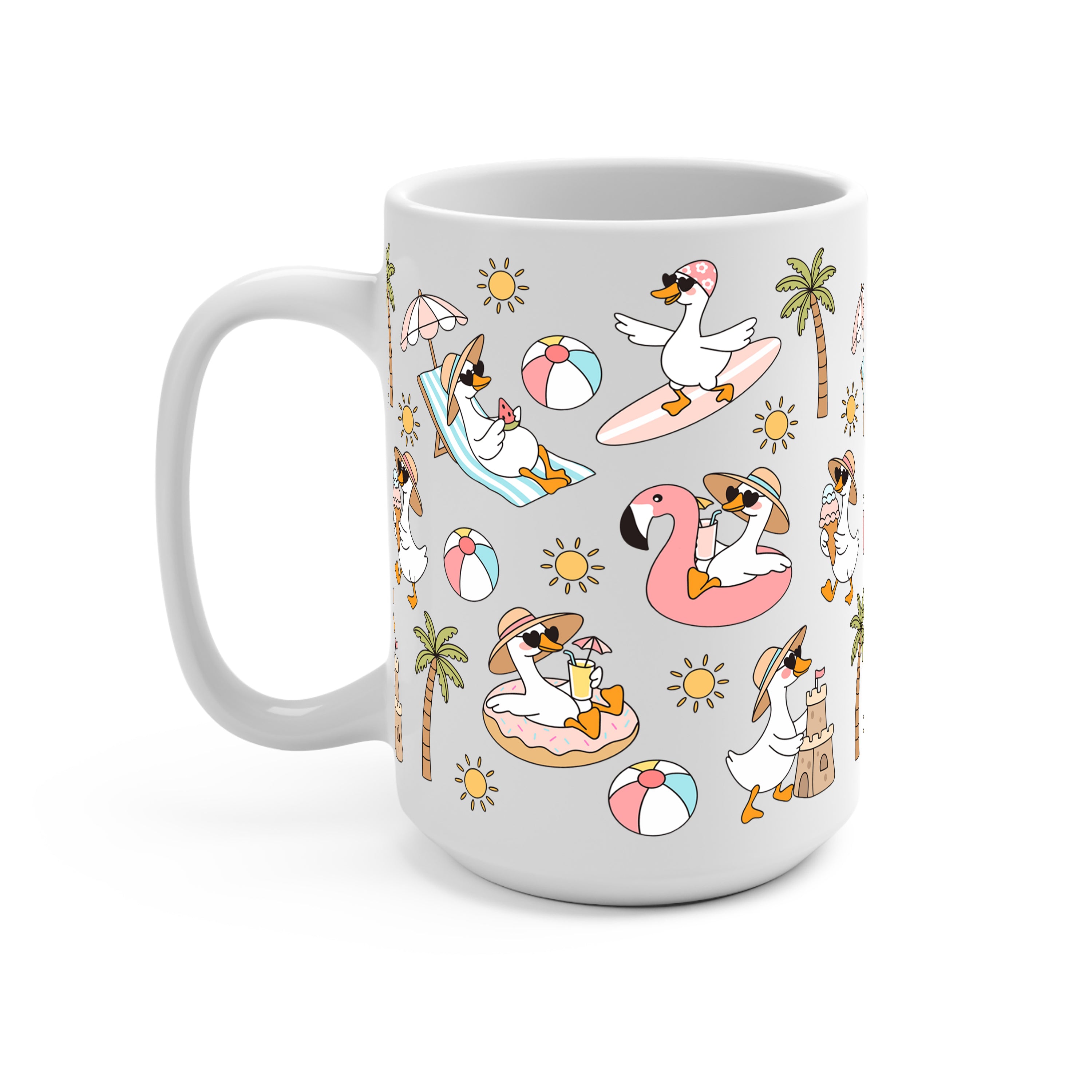 Summer Geese Glass Cups