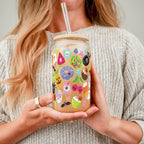 Summerween Glass Cup, Mug & Tumbler with Lid and Straw