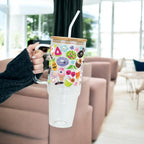 Summerween Glass Cup, Mug & Tumbler with Lid and Straw