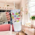 Summerween Glass Cup, Mug & Tumbler with Lid and Straw