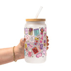 Spicy Book Lover Glass Cup, Mug & Tumbler with Lid and Straw