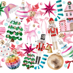Whimsical Christmas Glass Cup, Mug & Tumbler with Lid and Straw