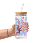 Y2K Gamer Glass Cup, Mug & Tumbler with Lid and Straw