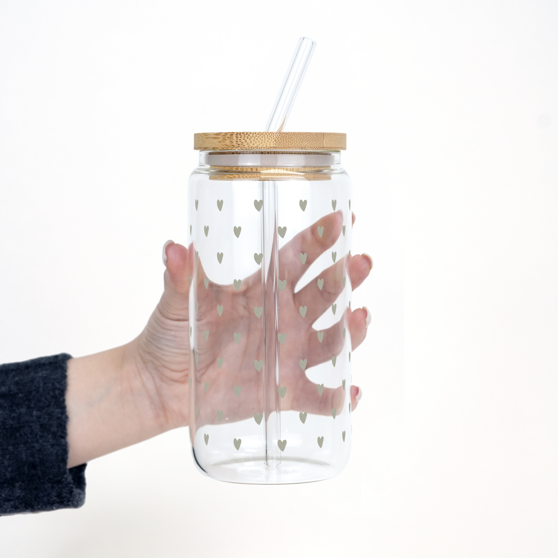 Sage Mini Hearts Cup With Lid and Straw from Sip Sip Hooray – Tumblers