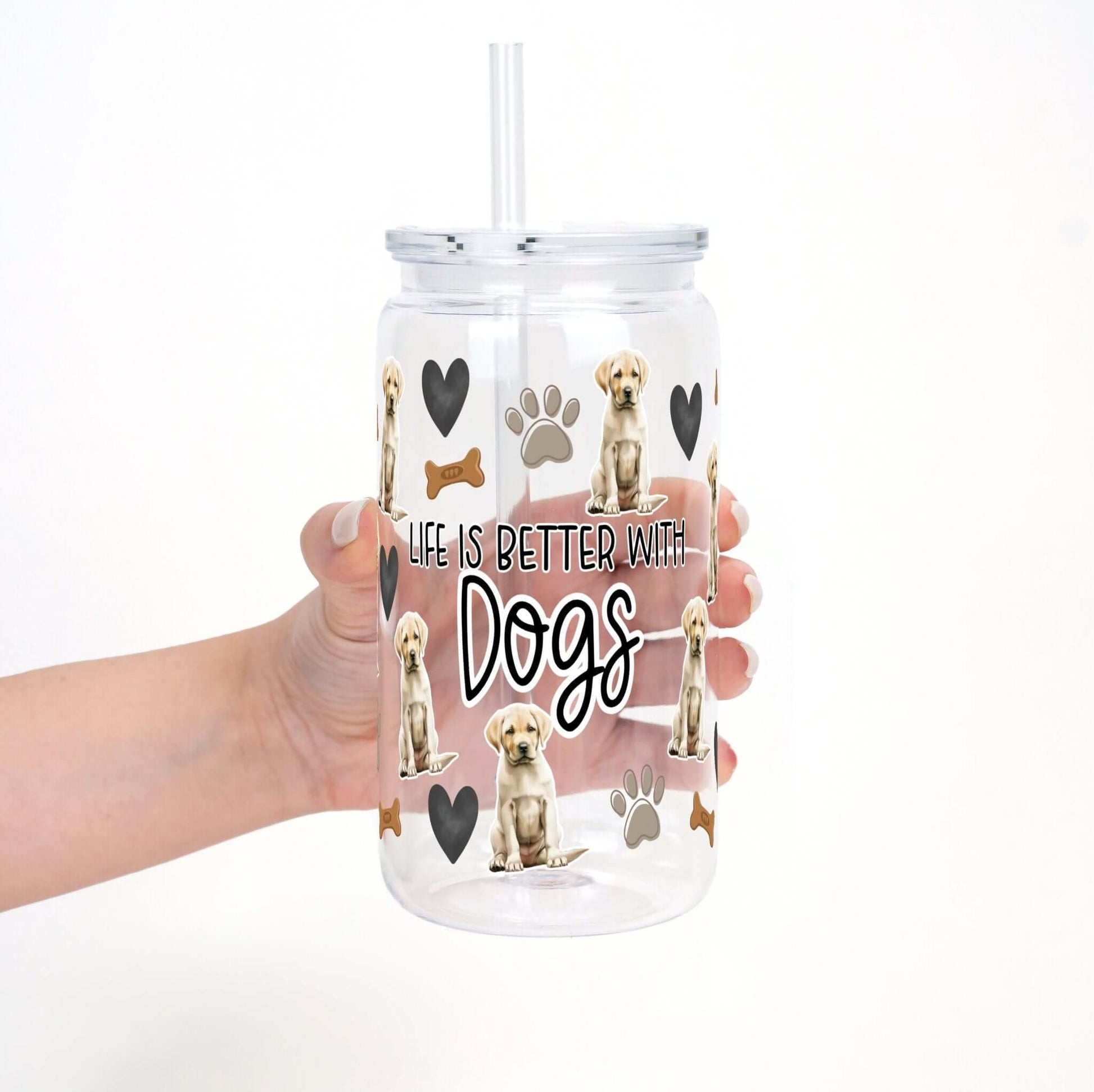 Select Your Dog Breed Cup, Life Is Better With Dogs Cup With Lid and Straw from Sip Sip Hooray – Tumblers