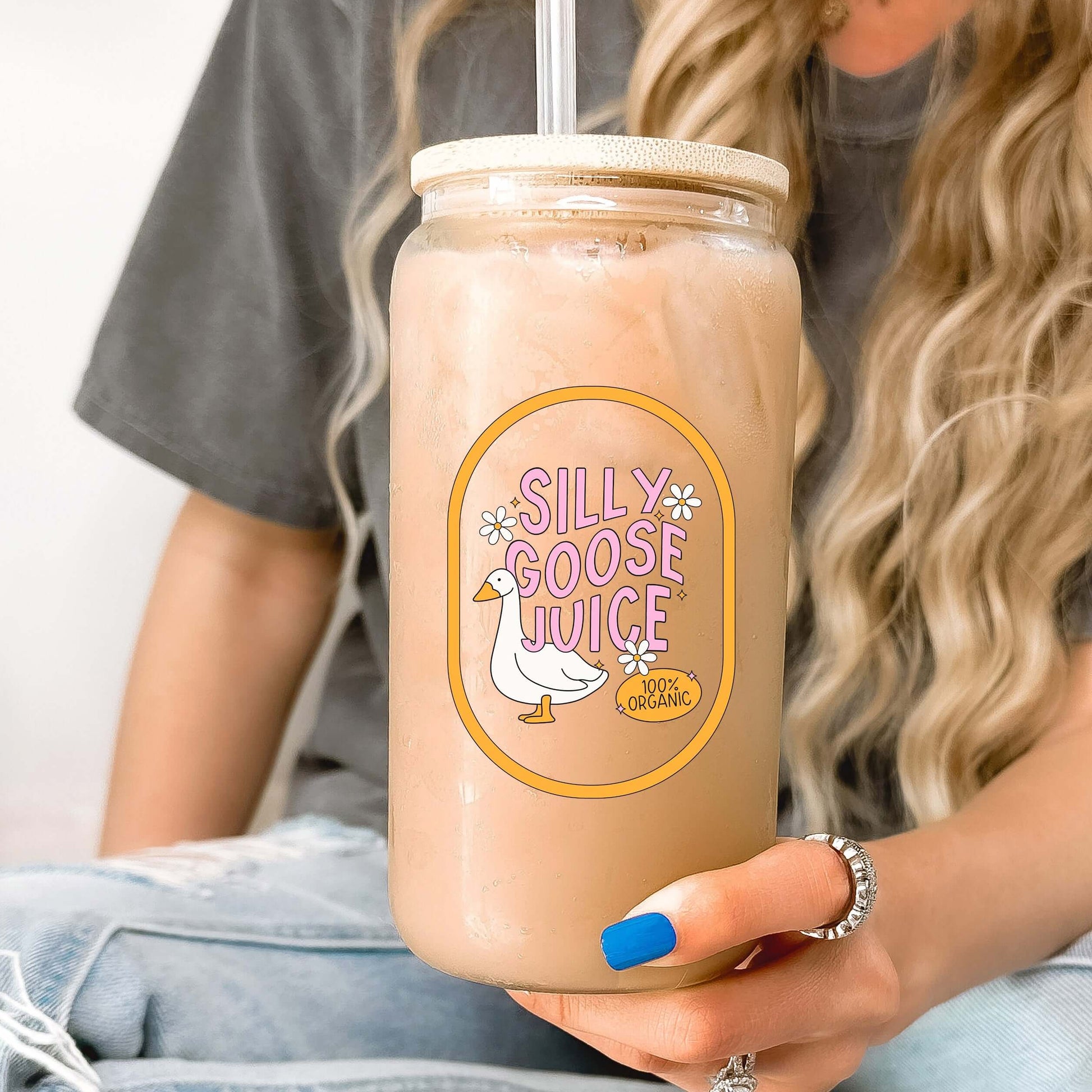 Silly Goose Juice Cup With Lid and Straw from Sip Sip Hooray – Tumblers