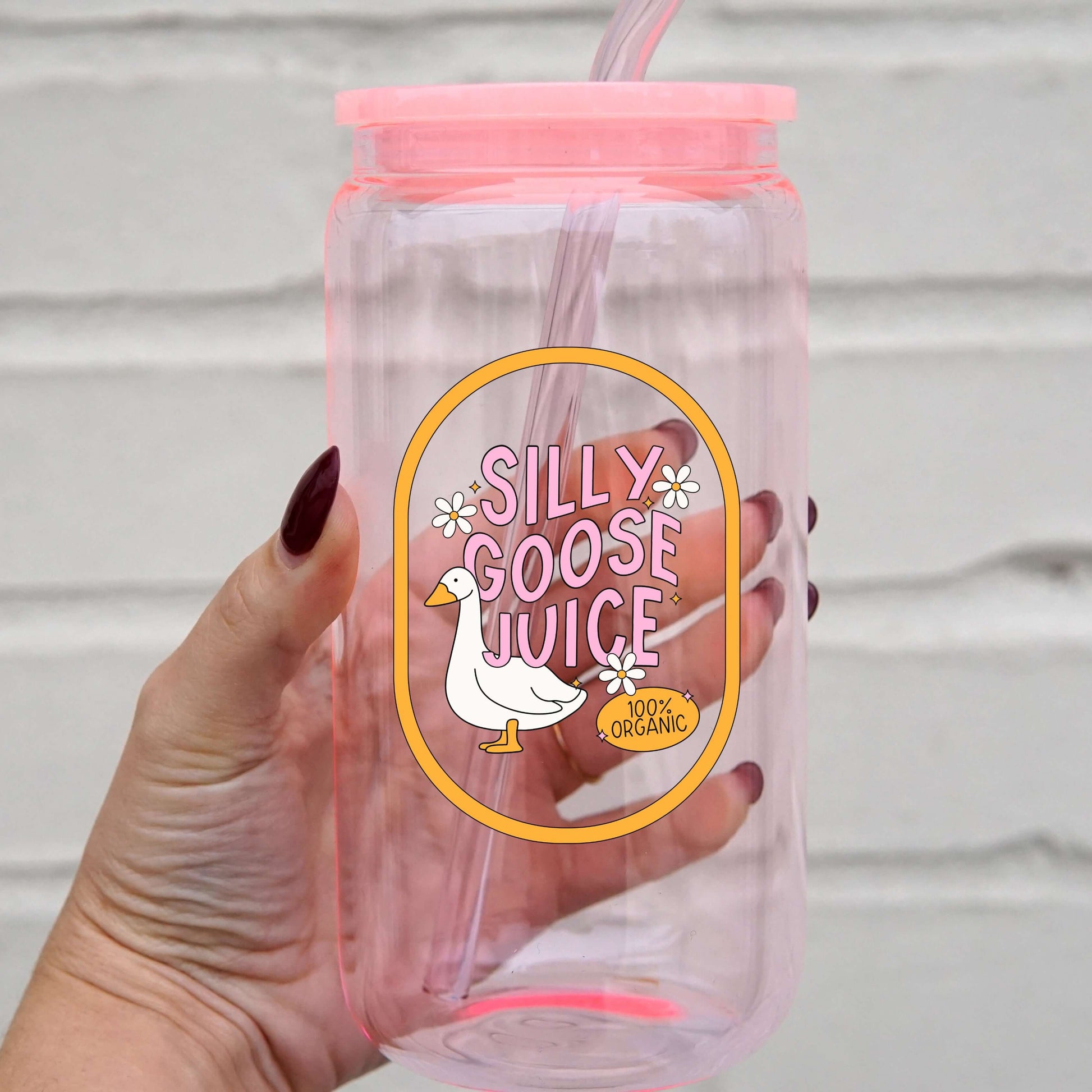 Silly Goose Juice Cup With Lid and Straw from Sip Sip Hooray – Tumblers