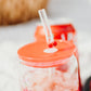 Glass Straws with Glass Straw Charms