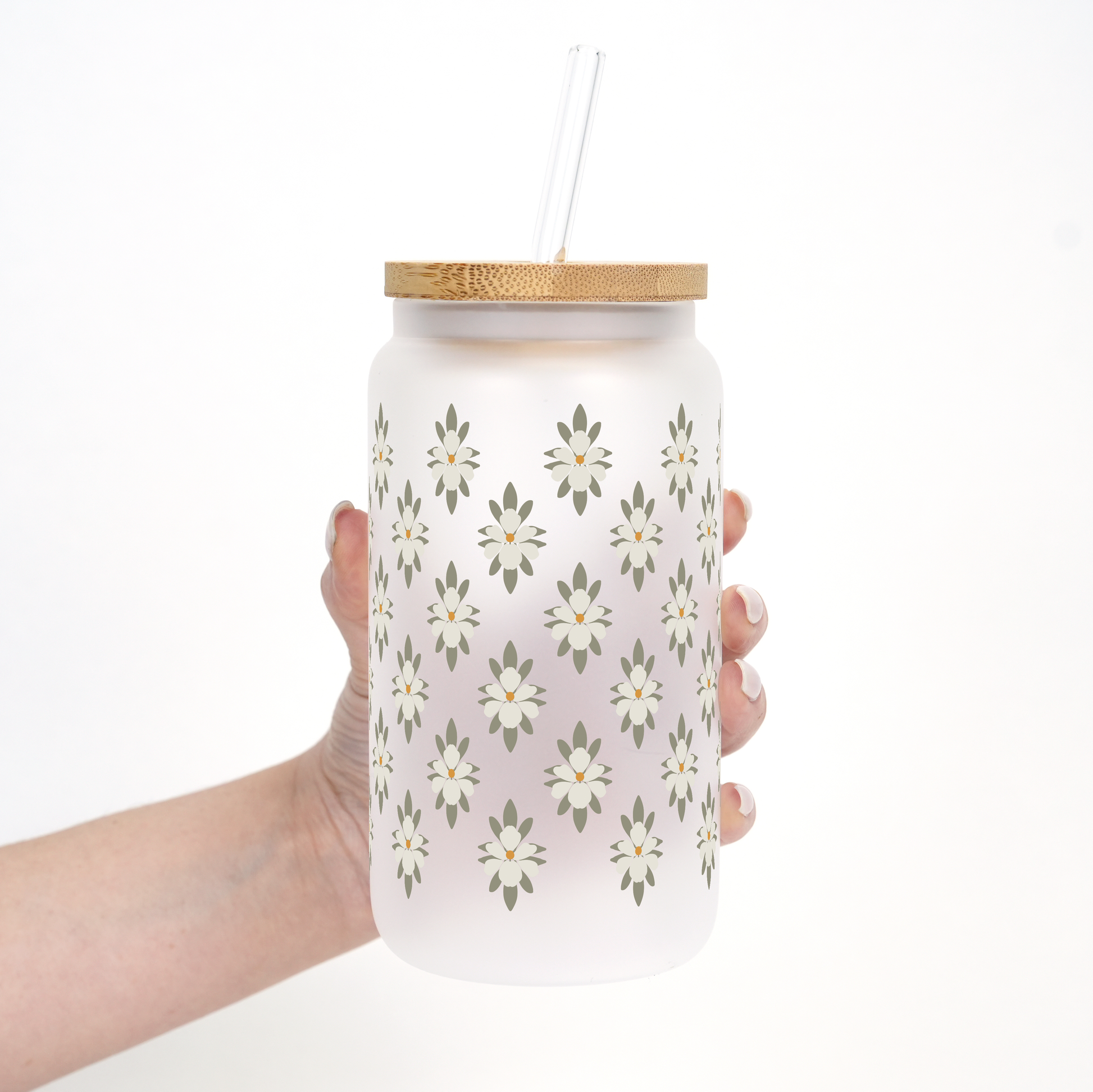 Soft Magnolias Cup With Lid and Straw from Sip Sip Hooray – Tumblers