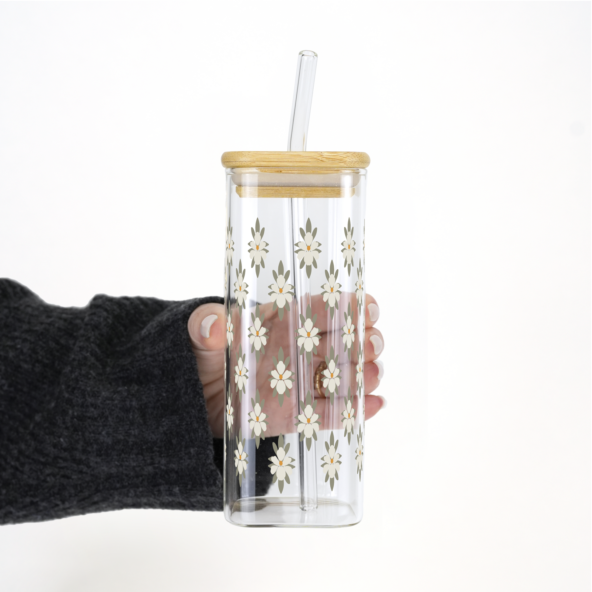 Soft Magnolias Cup With Lid and Straw from Sip Sip Hooray – Tumblers