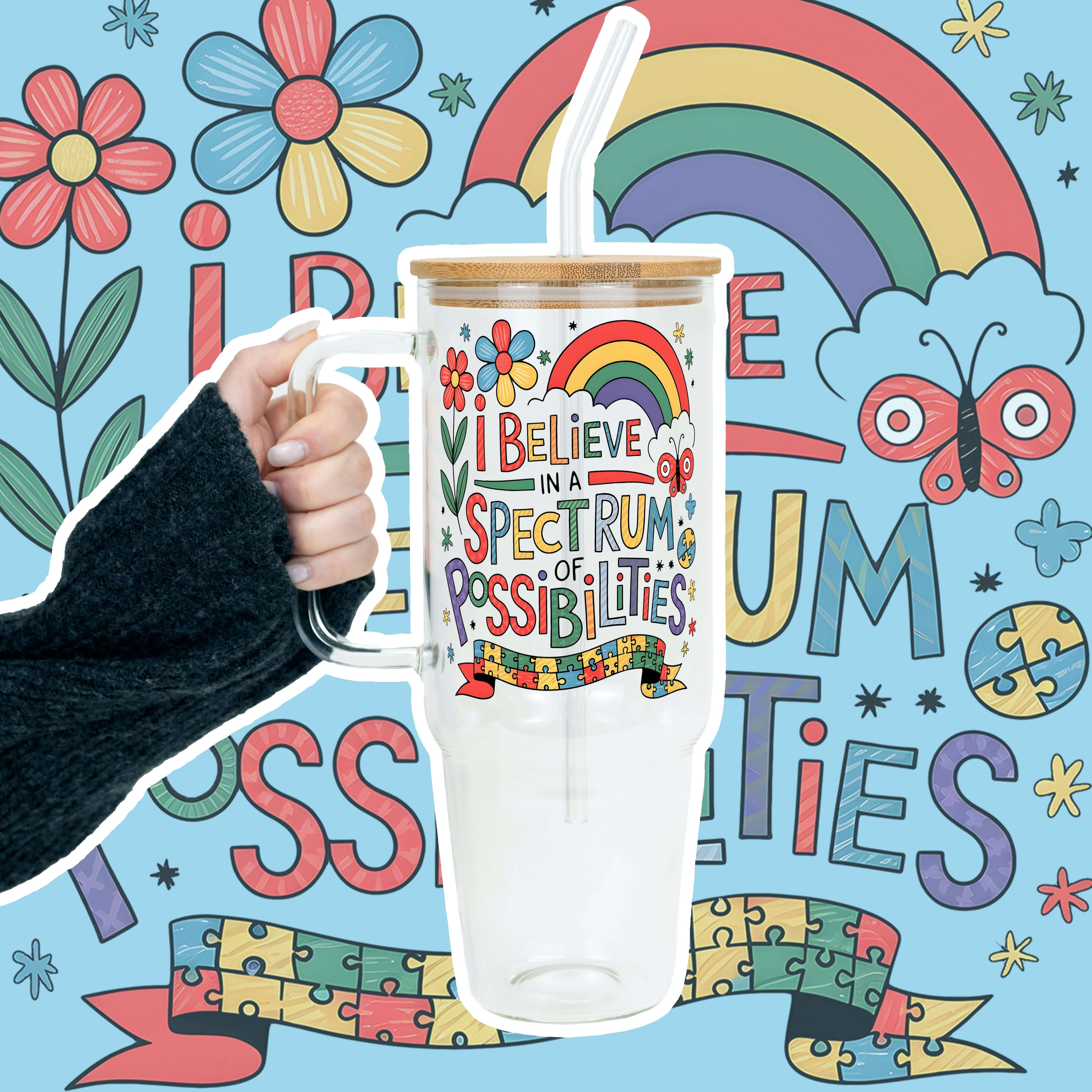 Spectrum of Possibilities Tumbler With Lid and Straw