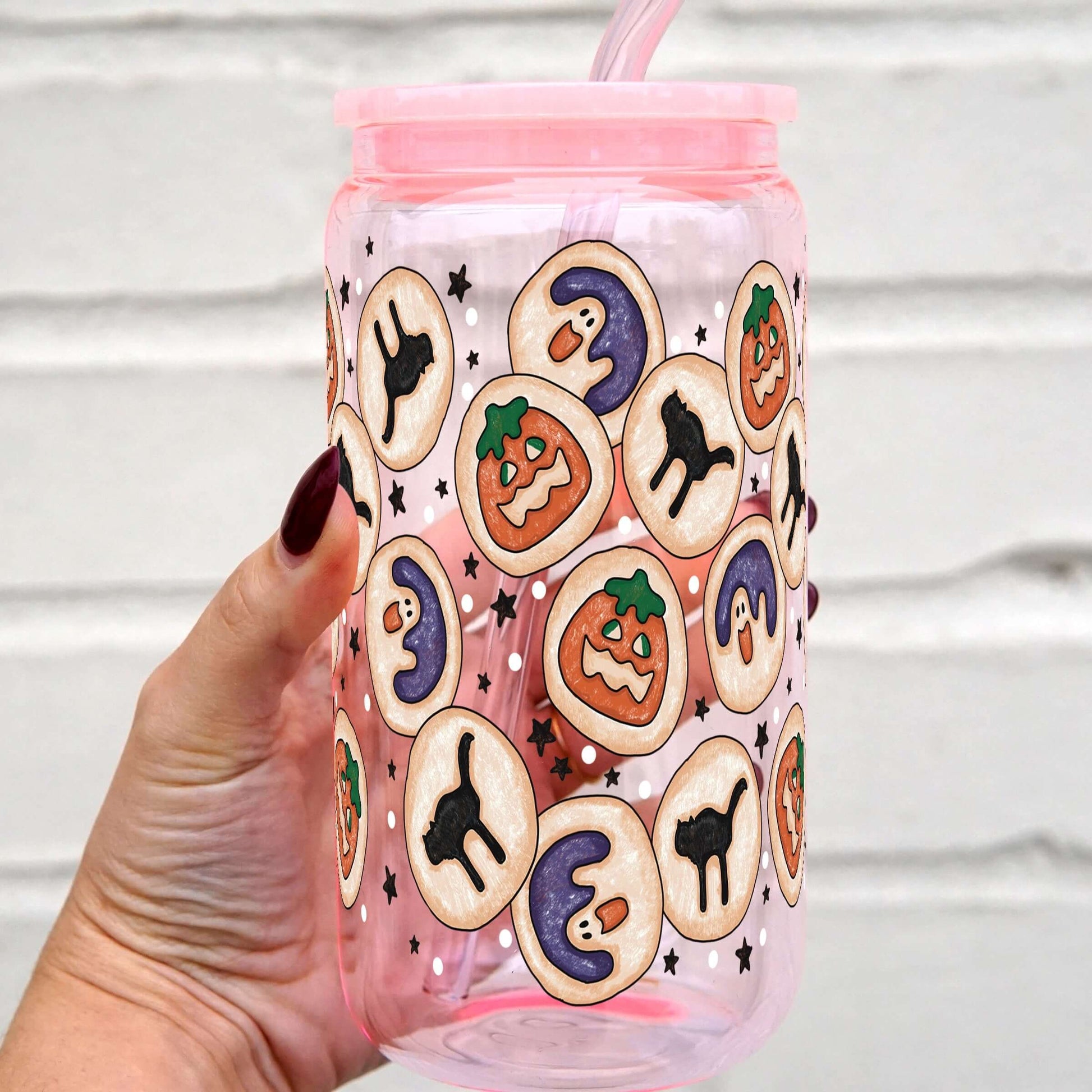 Spooky Cookies Cup With Lid and Straw from Sip Sip Hooray – Tumblers