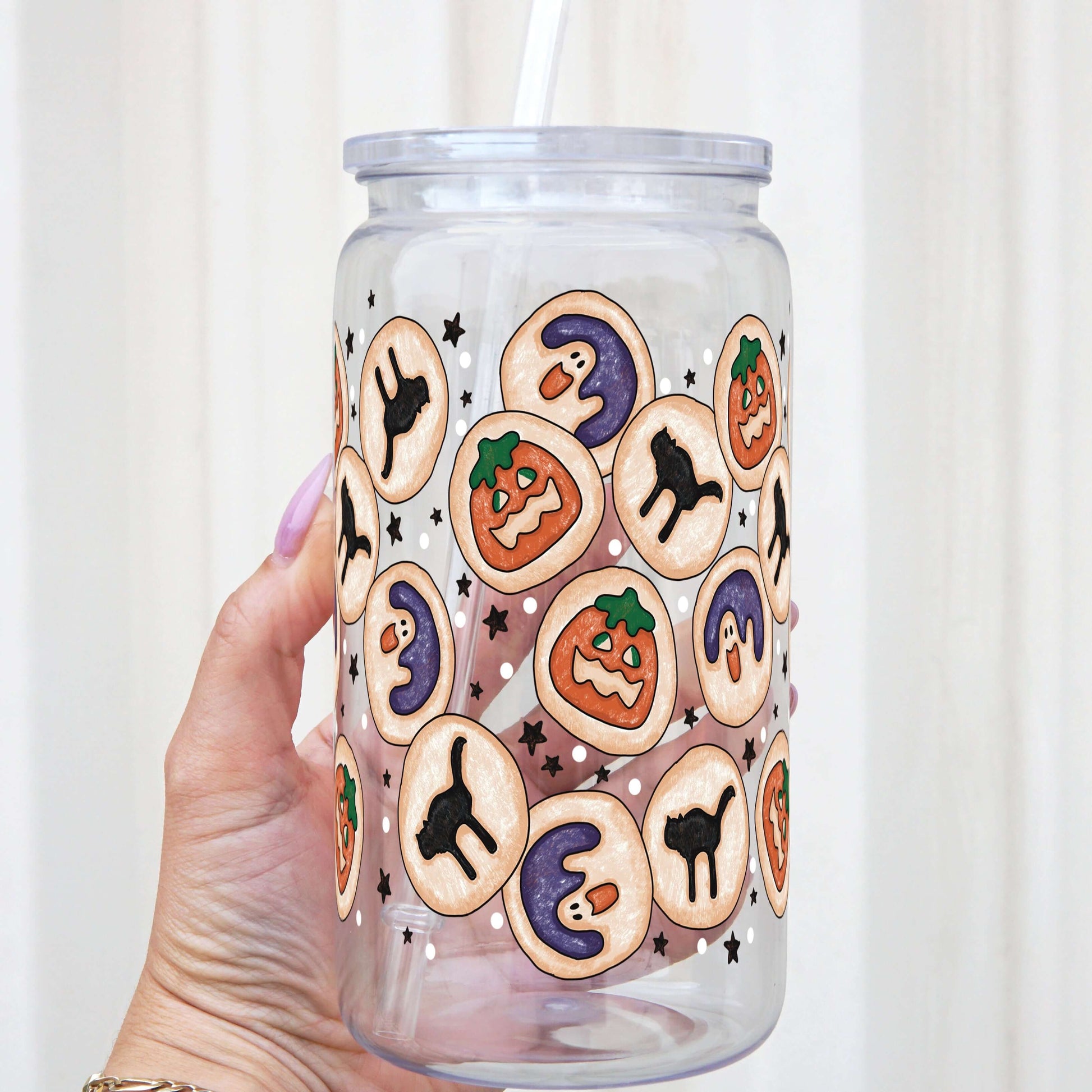 Spooky Cookies Cup With Lid and Straw from Sip Sip Hooray – Tumblers