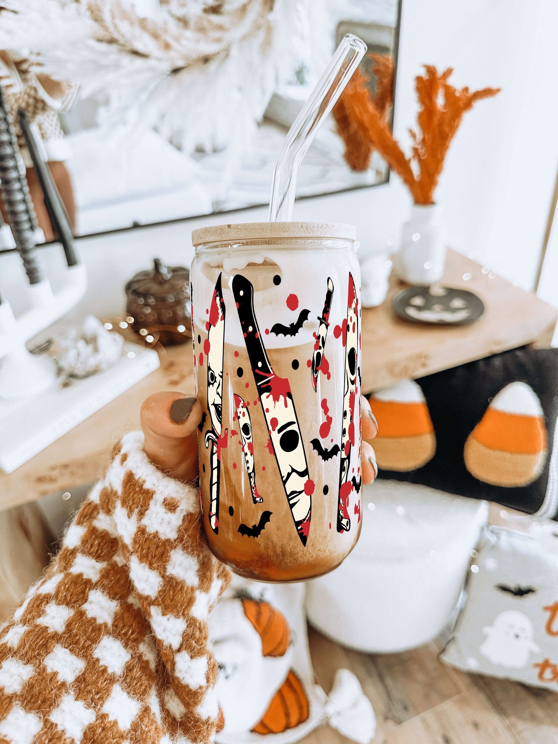 Spooky Splatter Cup With Lid and Straw from Sip Sip Hooray – Tumblers