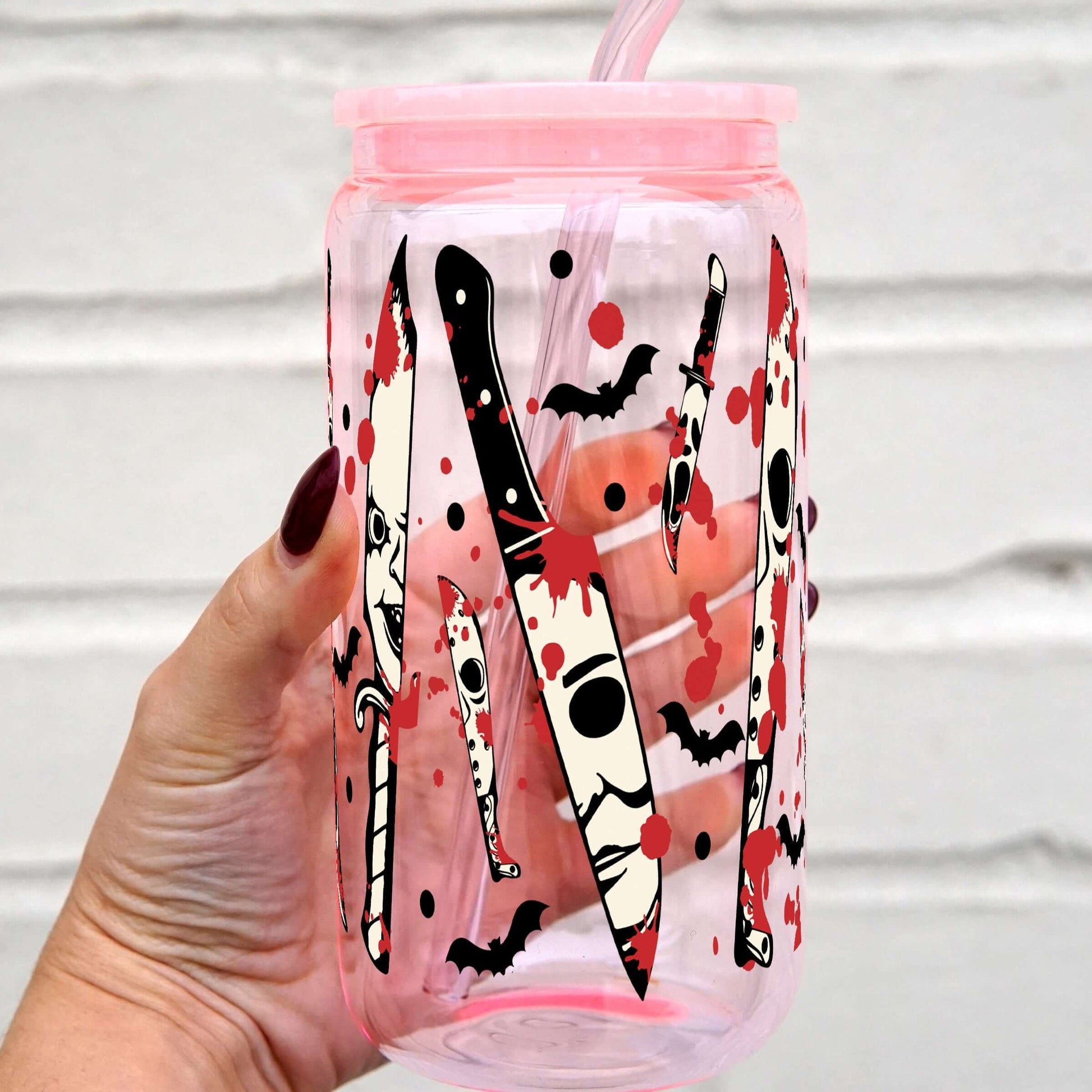 Spooky Splatter Cup With Lid and Straw from Sip Sip Hooray – Tumblers