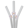 Pink flower glass straws from Sip-Sip Hooray!