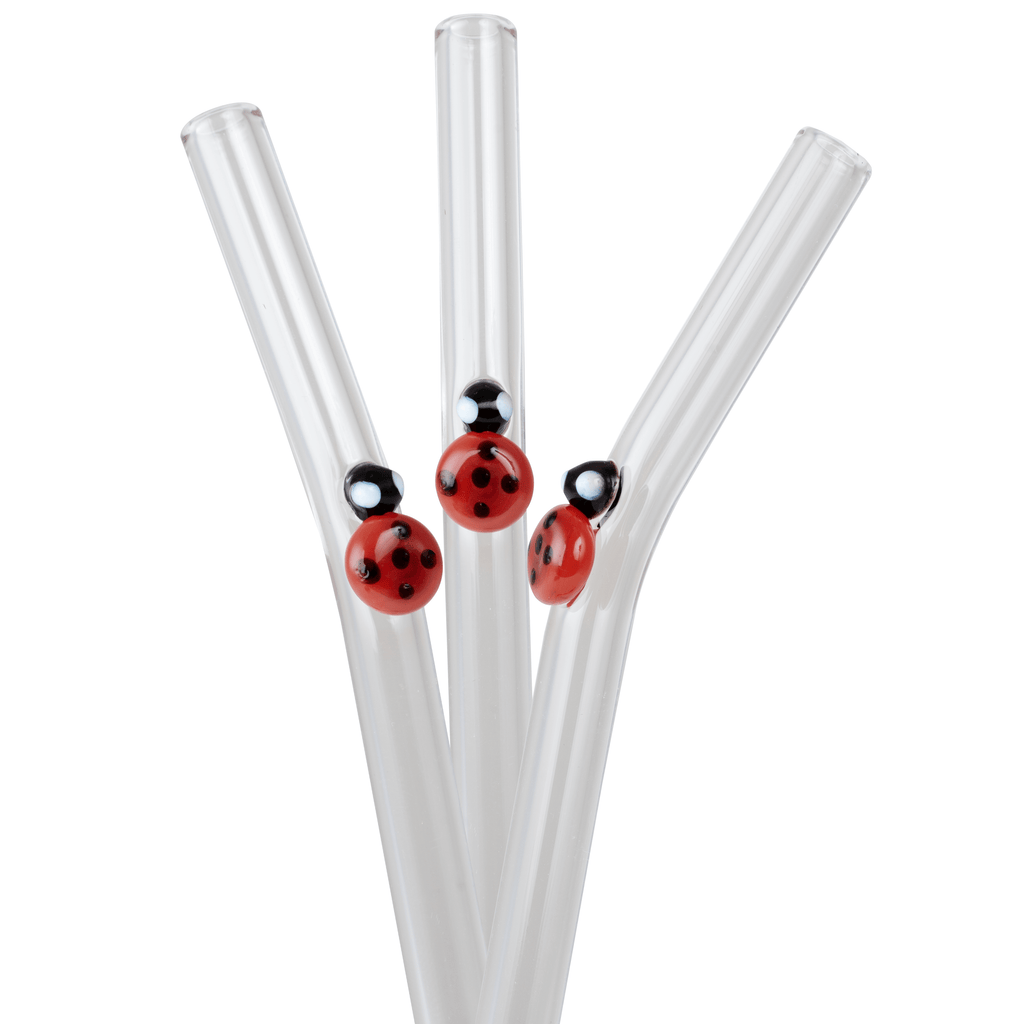 Lady bug glass straws from Sip-Sip Hooray!