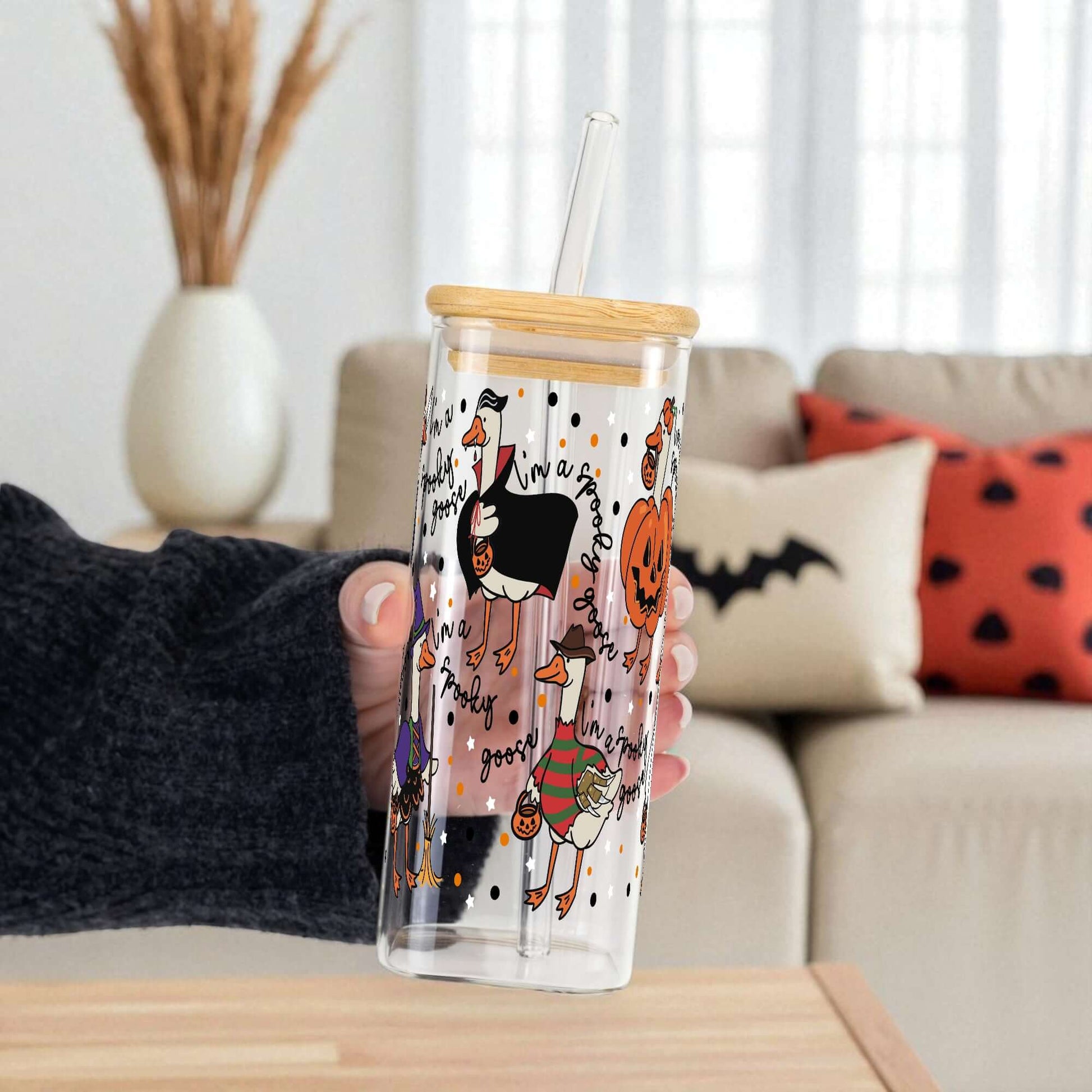 Spooky Goose Cup With Lid and Straw from Sip Sip Hooray – Tumblers